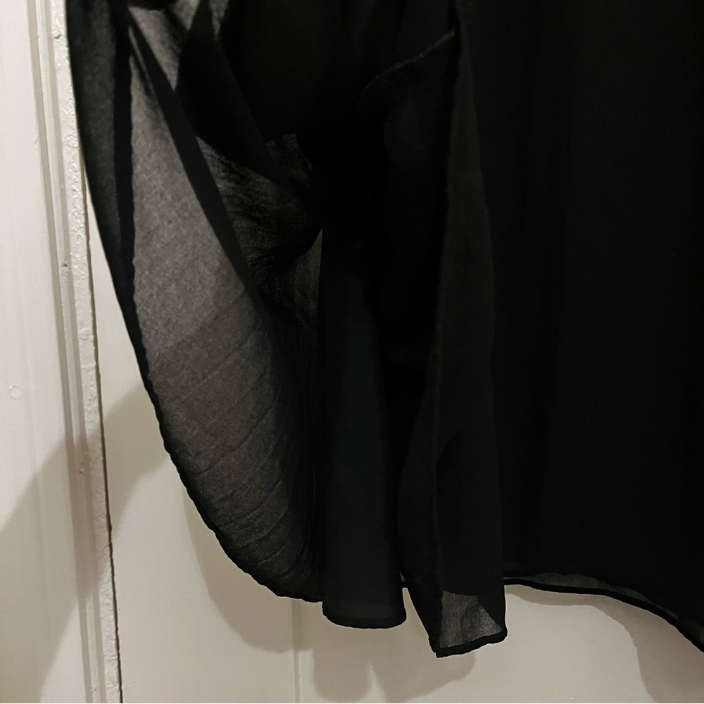 DKNY Black A-Line Women's Midi Skirt - Size M - Picture 7 of 11